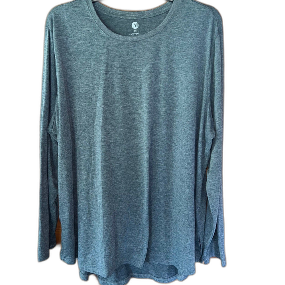A&I Gray Long Sleeve Shirt 2X